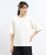 冷感袖タックTシャツ半袖/102729